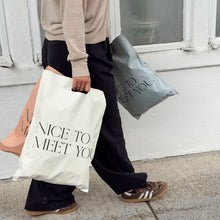 Cargar imagen en el visor de la galería, Bolsa de tienda 35cm x 45cm | Nice to meet you  – Pack 100 piezas

