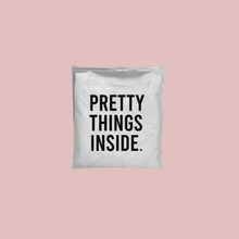 Cargar imagen en el visor de la galería, 16cm x 16cm Bolsa Frosted con Zipper “Pretty Things Inside” (100 Piezas)

