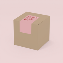 Cargar imagen en el visor de la galería, Sticker para caja  &quot;I&#39;m So Happy To See You&quot; (Pink Heart)
