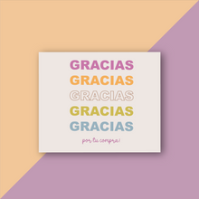 Cargar imagen en el visor de la galería, Thank You Cards &quot;Gracias, Gracias, Gracias&quot;
