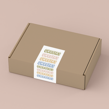 Cargar imagen en el visor de la galería, Sticker para caja &quot;Gracias Multicolor&quot;
