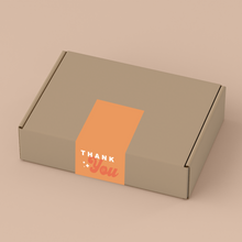 Cargar imagen en el visor de la galería, Sticker para caja &quot;Thanks you&quot; (Orange)
