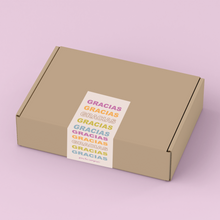 Cargar imagen en el visor de la galería, Sticker para caja &quot;Gracias Gracias, Gracias&quot;
