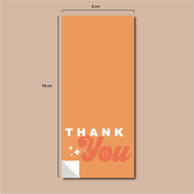 Cargar imagen en el visor de la galería, Sticker para caja &quot;Thanks you&quot; (Orange)
