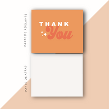 Cargar imagen en el visor de la galería, Thank You Cards &quot;Thanks You Orange&quot;
